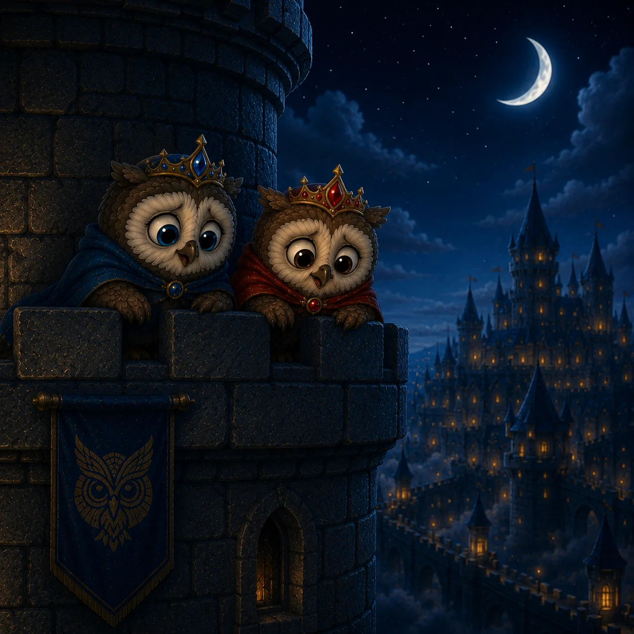 The little owls huddled and worried, afraid of the day something might go wrong.