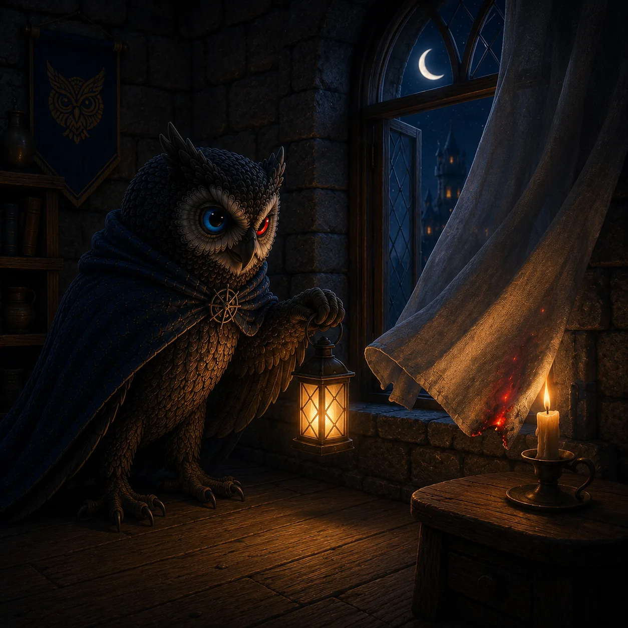 A small trouble caught early — a window ajar, a candle too near a curtain.