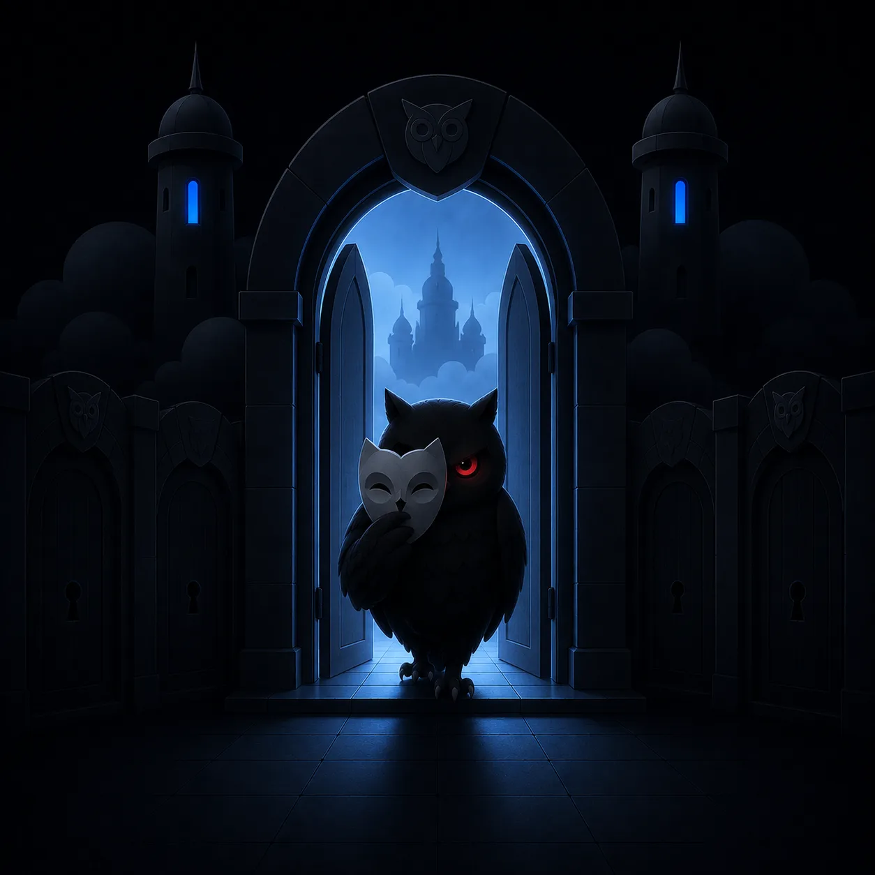 A stranger wearing a borrowed friendly face, slipping through an open door.