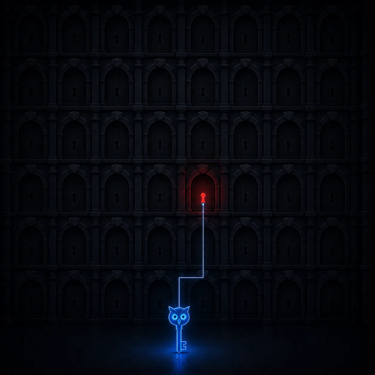 A key that opens only one room, not the whole castle.